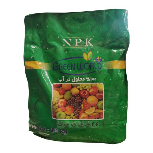 کود کامل NPK 15-5-30 گرین ورد 10 کیلوگرم